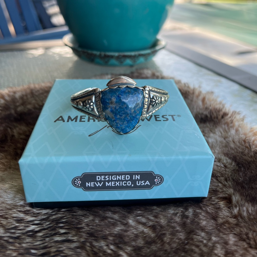 American West Blue Lapis Cuff Bracelet